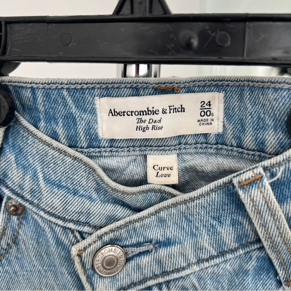 Abercrombie the dad high rise jeans light wash - Picture 2 of 2